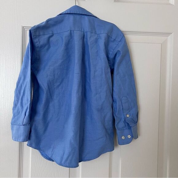 Cat & Jack Cotton Blend Blue Kids Shirt XS 4/5 EUC - Picture 3 of 4